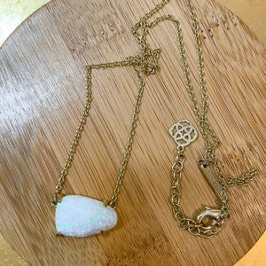 Kendra Scott White Opal Isla Necklace